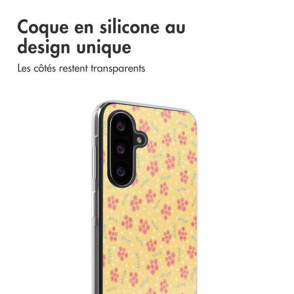 imoshion Coque design pour Samsung Galaxy A26 - Sunny Yellow Petite Flowers