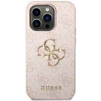 Guess Coque 4G Metal Logo Backcover iPhone 14 Pro - Rose