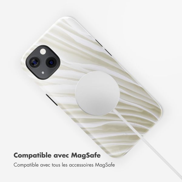 Selencia Coque arrière Vivid avec MagSafe Apple iPhone 13 - Nature Light Brown