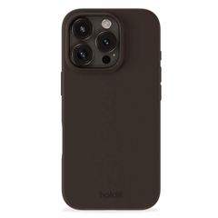 Holdit Coque Silicone iPhone 16 Pro - Chocolate