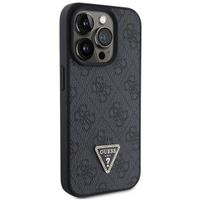 Guess Coque 4G Logo Triangle Strass iPhone 15 Pro - Noir