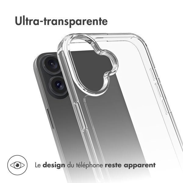 Accezz Coque Xtreme Impact Apple iPhone 16 Plus - Transparent