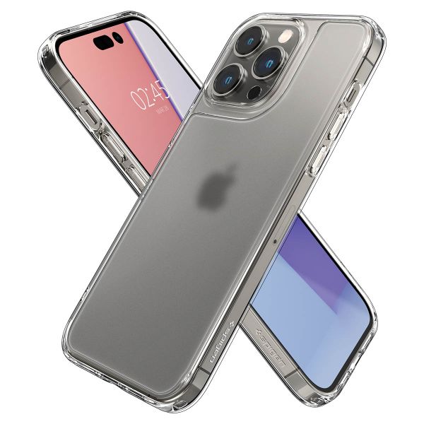 Spigen Coque arrière Quartz Hybrid Matte Clear Apple iPhone 14 Pro Max - Transparent