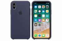 Apple Coque en silicone Apple iPhone X - Midnight Blue
