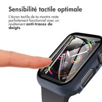 imoshion Coque rigide à couverture complète Apple Watch 4 / 5 / 6 / SE - 44 mm - Bleu foncé
