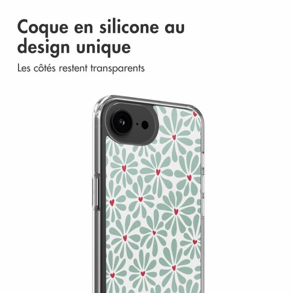 imoshion Coque Design Apple iPhone 16e - Bloom Love Sage Green