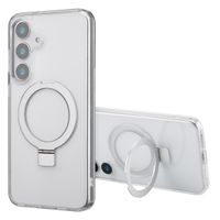 Accezz Coque Ring Stand avec MagSafe Samsung Galaxy S25 Plus - Transparent