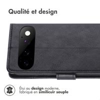 Étui de télephone portefeuille de luxe Google Pixel 11 - Noir