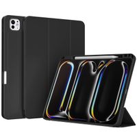 Accezz Coque tablette portefeuille Smart Silicone Apple iPad Pro 11 (2025) M5 / (2024) M4 - Noir