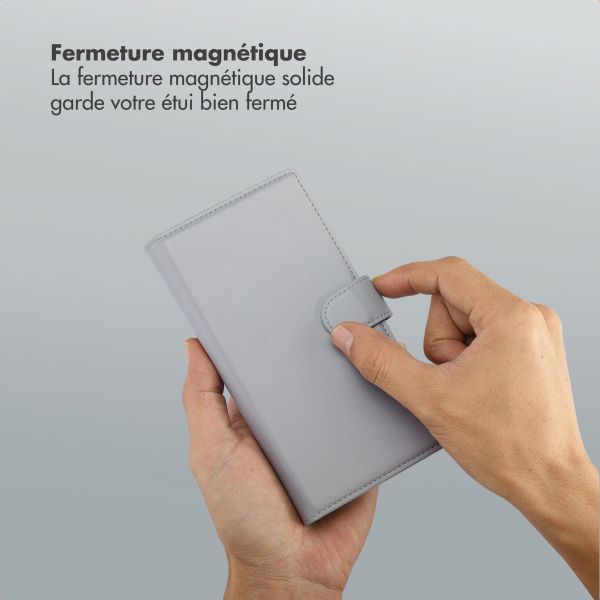 Selencia Étui portefeuille amovible Olyn avec MagSafe Samsung Galaxy S25 Ultra - Gris