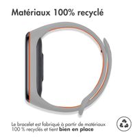 imoshion Bracelet sportif en silicone Xiaomi Mi Band 5 / 6 - Gris / Orange