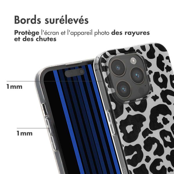 imoshion Coque Design Apple iPhone 15 Pro - Leopard Transparent