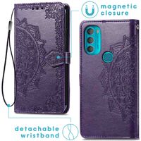 imoshion Etui de téléphone portefeuille Mandala Motorola Moto G71 - Violet