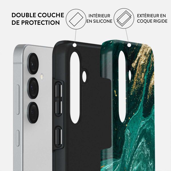 Burga Coque arrière Tough Samsung Galaxy S25 - Emerald Pool