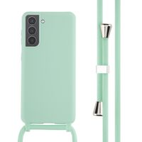 imoshion ﻿Coque en silicone avec cordon Samsung Galaxy S21 - Menthe verte