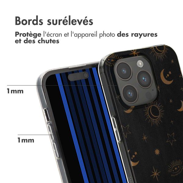 imoshion Coque Design Apple iPhone 15 Pro - Sky Black Transparent