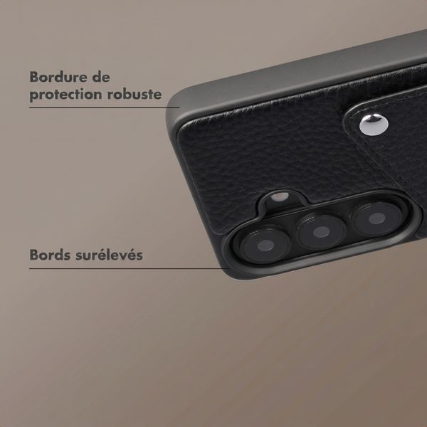 Selencia Coque Riva avec porte-cartes Samsung Galaxy S26 Plus - Noir