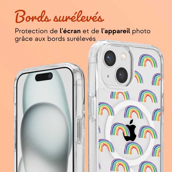 Concevez votre Coque MagSafe avec cordon amovible Apple iPhone 15 - Transparent