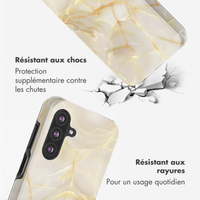Selencia Coque arrière Vivid Samsung Galaxy A26 - Golden Beige Marble