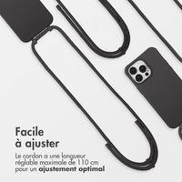 imoshion Coque arrière Color avec cordon amovible et MagSafe Apple iPhone 14 Pro Max - Black Coffee