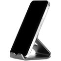 Accezz Support de téléphone de bureau iPhone 15 - Support de tablette de bureau - Premium - Aluminium - Gris