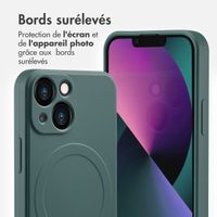 imoshion Coque Couleur avec MagSafe Apple iPhone 13 Mini - Vert foncé