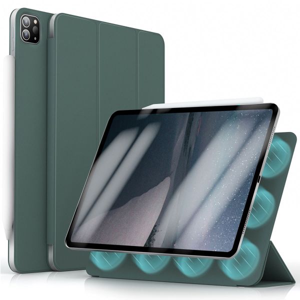 imoshion Magnetic etui de téléphone portefeuille iPad Pro 11 (2024) M4 - Vert foncé