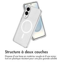 imoshion Coque Pailletée avec MagSafe Samsung Galaxy S25 Edge - Transparent