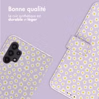 imoshion Étui de télephone portefeuille Design Samsung Galaxy A13 (4G) - White Daisy
