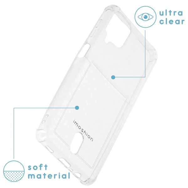 imoshion Coque silicone avec support de passe Samsung Galaxy A12 - Transparent