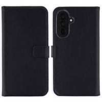 Selencia Étui portefeuille en cuir véritable Samsung Galaxy A37 (5G) - Noir