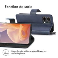 imoshion Étui de téléphone portefeuille Luxe Motorola Moto G85 - Bleu foncé