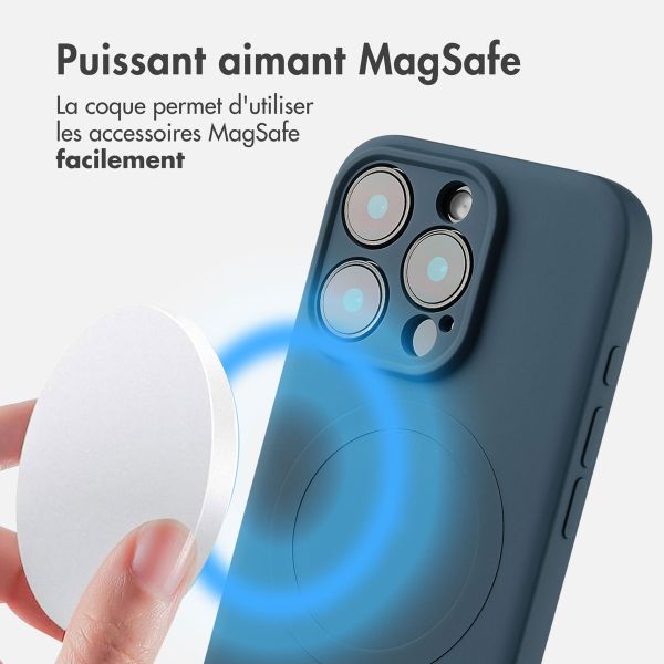 imoshion Coque Couleur avec MagSafe Apple iPhone 16 Pro - Bleu foncé