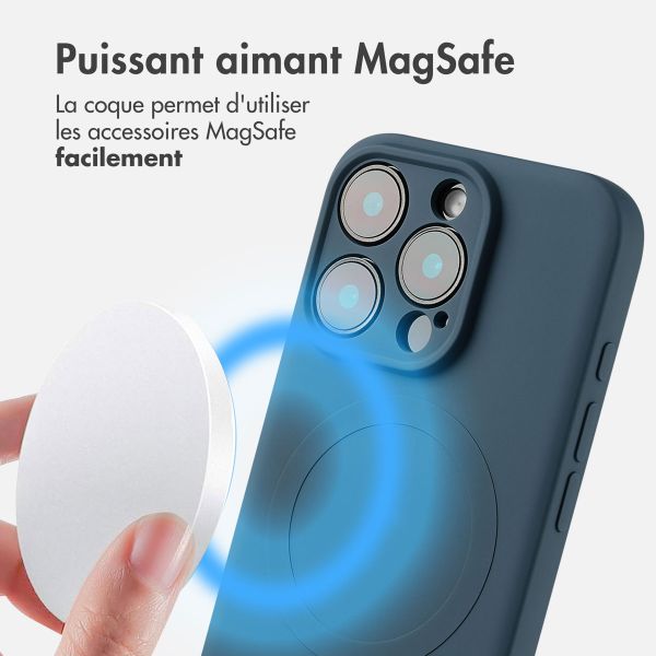 imoshion Coque Couleur avec MagSafe iPhone 16 Pro - Bleu foncé