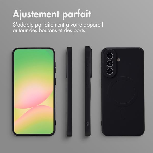 imoshion Coque Couleur avec MagSafe Samsung Galaxy A57 (5G) - Noir