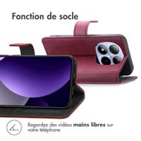 imoshion Étui de télephone portefeuille de luxe Xiaomi Redmi Note 15 (4G) - Bordeaux
