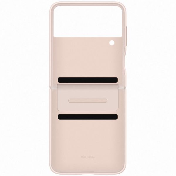 Samsung Original Coque en cuir Galaxy Z Flip 4 - Peach