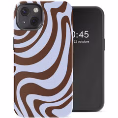 Selencia Coque arrière Vivid avec MagSafe Apple iPhone 13 - Dream Swirl Chocolate