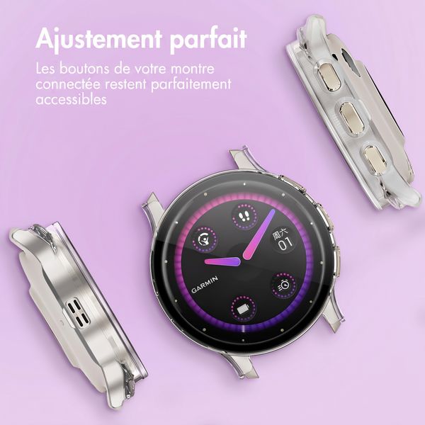 imoshion Coque rigide à couverture complète Garmin Venu 3s - Transparent