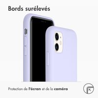 Accezz Coque Liquid Silicone Apple iPhone 11 - Violet