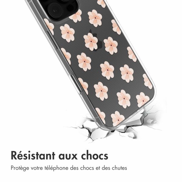 imoshion Coque Design Apple iPhone 16 Pro - Floral Peach