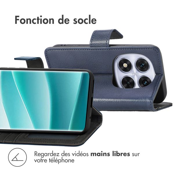 imoshion Étui de téléphone portefeuille Xiaomi Redmi Note 14 Pro (5G) - Bleu foncé