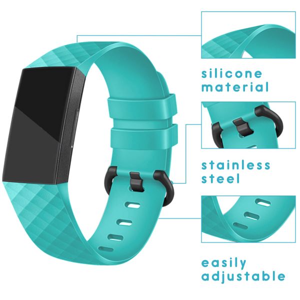 imoshion Bracelet silicone Fitbit Charge 3 / 4 - Teal Blue