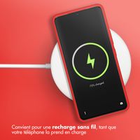 Accezz Coque Liquid Silicone Samsung Galaxy A53 - Rouge