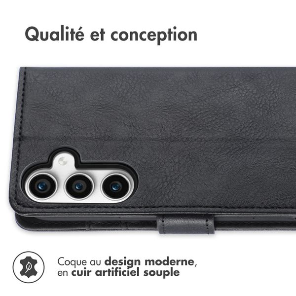 imoshion Étui de téléphone portefeuille Luxe Samsung Galaxy S23 FE - Noir