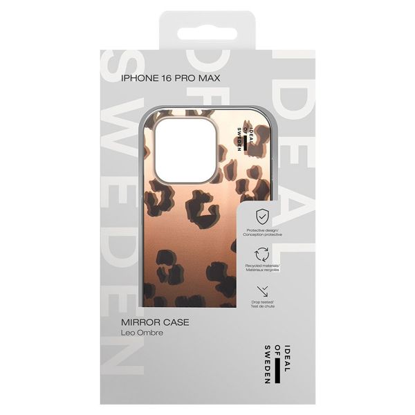 iDeal of Sweden Coque arrière Mirror Apple iPhone 16 Pro Max - Leo Ombre