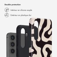 Selencia Coque arrière Vivid Samsung Galaxy S25 - Art Wave Black