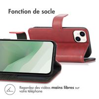 imoshion Étui de téléphone portefeuille Luxe iPhone 14 Plus - Rouge