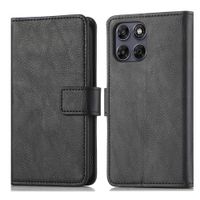 imoshion Étui de télephone portefeuille de luxe Motorola Moto G77 - Noir