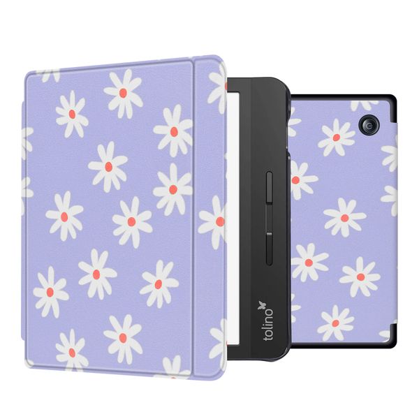 imoshion Design Slim Hard Sleepcover avec support Tolino Vision 5 - Flowers Distance